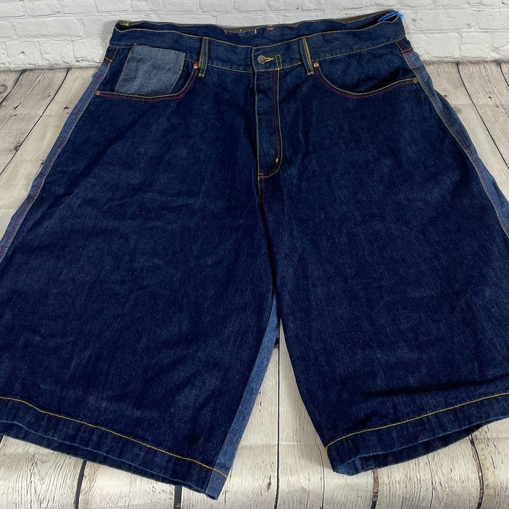 NWT A. TIZIANO MEN'S DESIGNER CORLEONE JEAN SHORTS